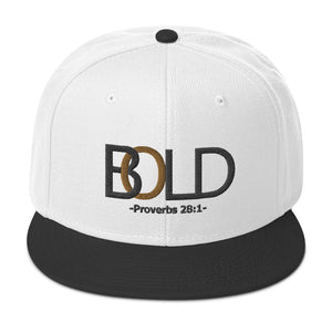 Bold 'Series' Snap-back (White/Black) - lorihellofs