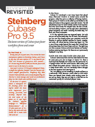 Struikelen Wonder stijfheid Steinberg Cubase Pro 9.5 – Recording Magazine