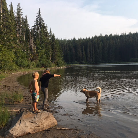 Up adventuring up near Mt. Adams together 