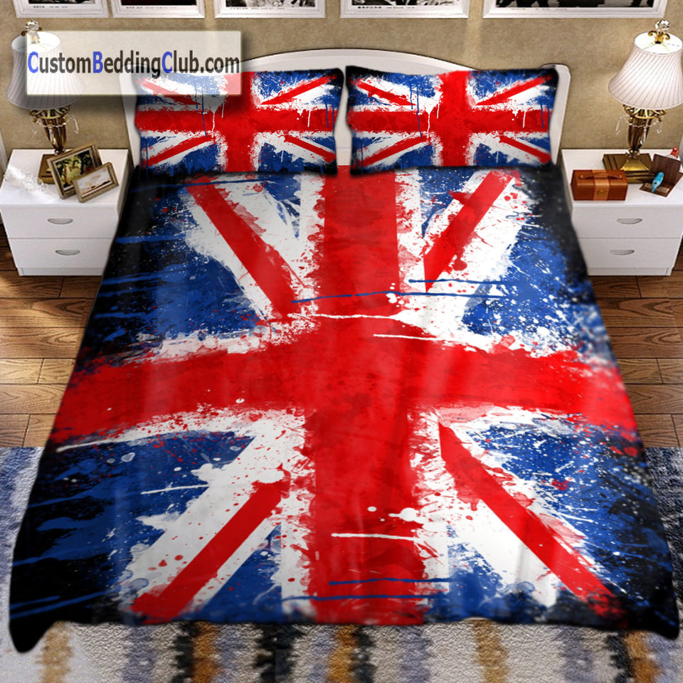 Union Jack Duvet Cover Bed Sheets Pillow Cases Custom Bedding