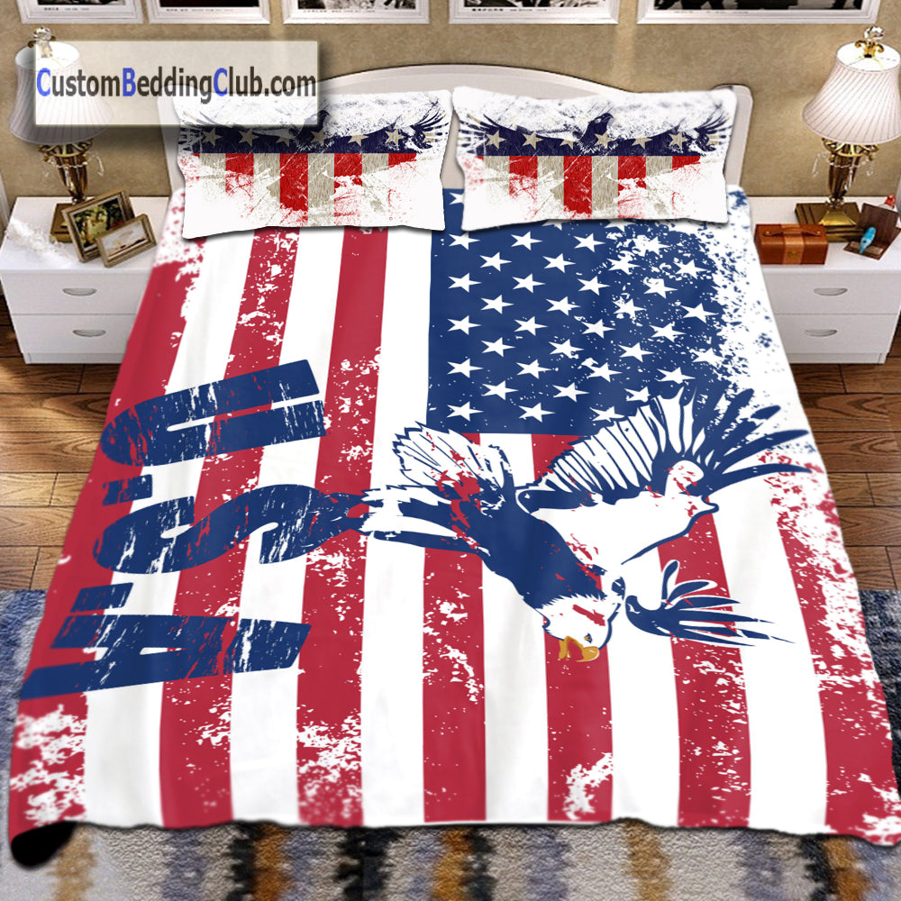 us flag bed sheets