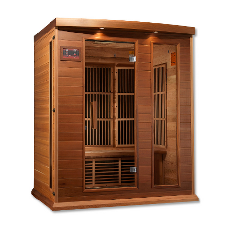 Maxxus Low EMF FAR Infrared Sauna Canadian Red Cedar by Dynamic Saunas Direct