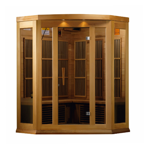 Maxxus Low EMF FAR Infrared Sauna Canadian Red Cedar by Dynamic Saunas Direct