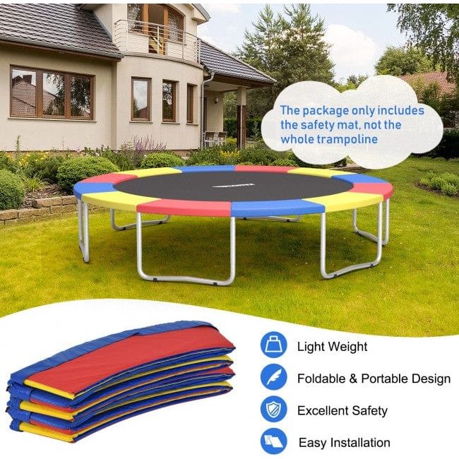 14 Feet Waterproof and Tear-Resistant Universal Trampoline Safety Pad Cover by Costway | My Bounce House For Sale