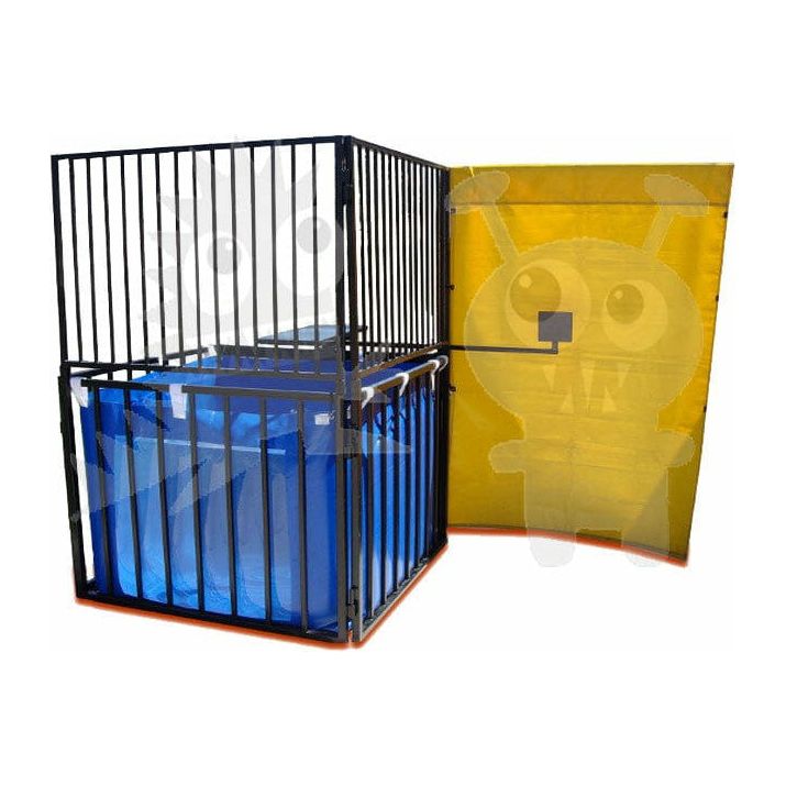 sports interactive water dunk tank game by rocket inflatables