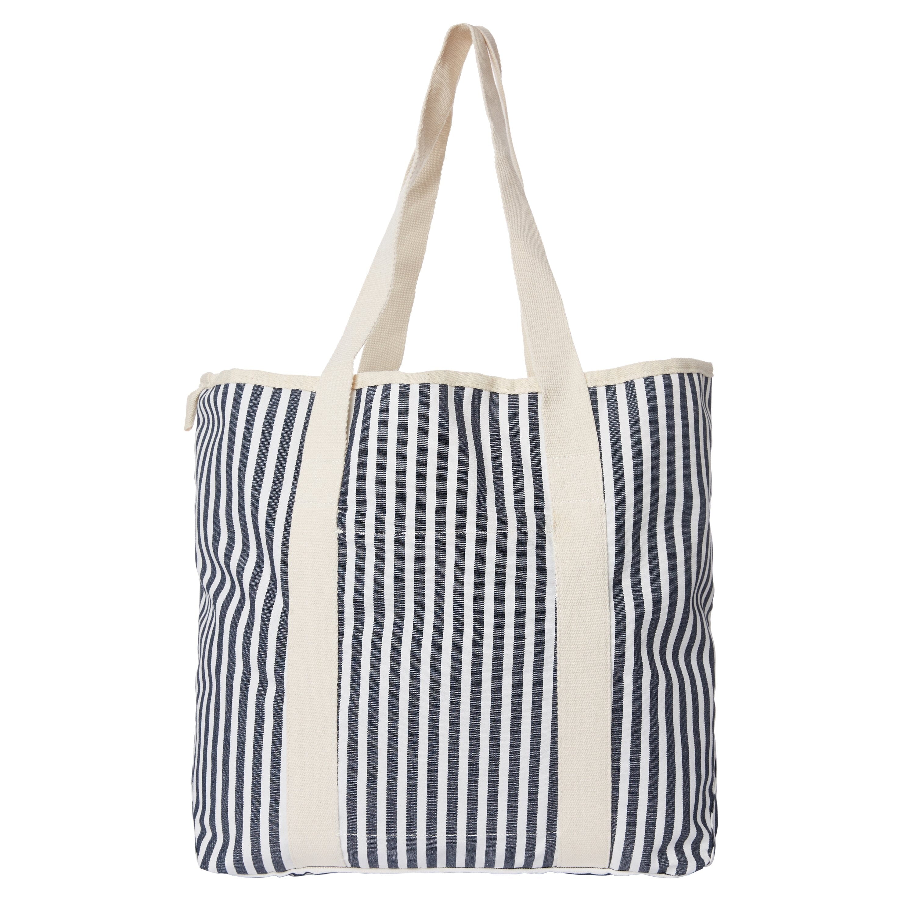 Navy Striped Beach Bag – Business & Pleasure Co Aus