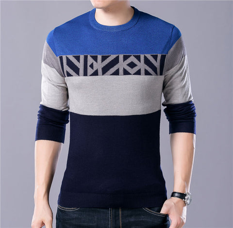 Mink Cashmere Wool Pullover Striped O-neck – Verkadi.com