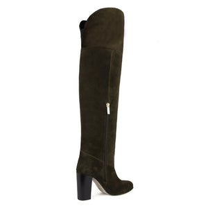 Calf fitting over the knee heeled boots 