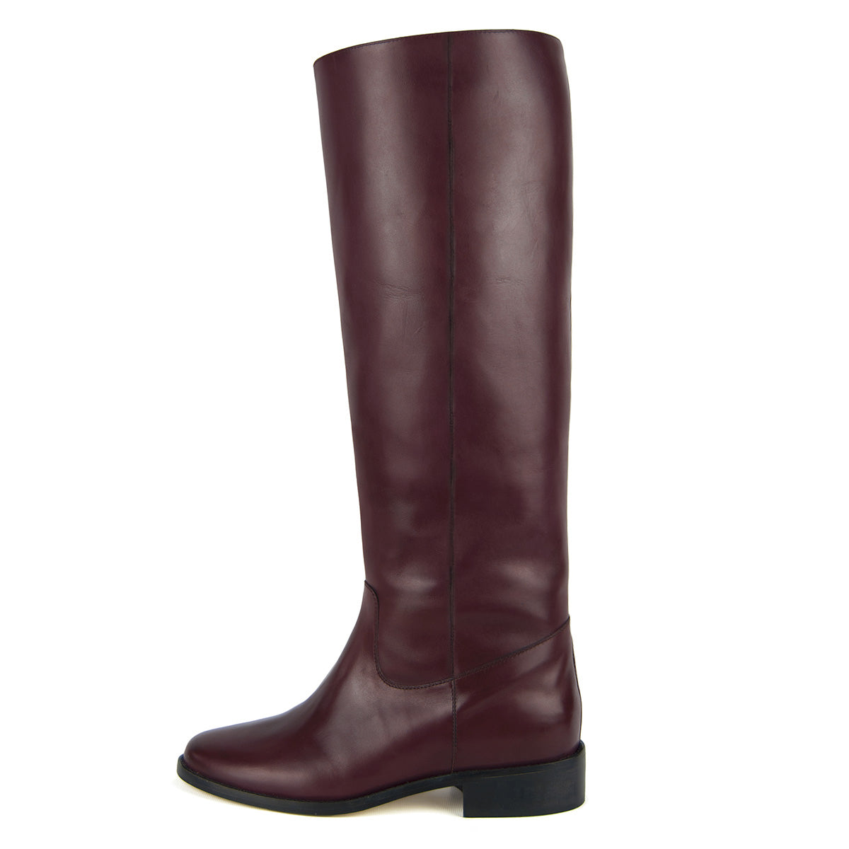 burgundy wide calf riding boots