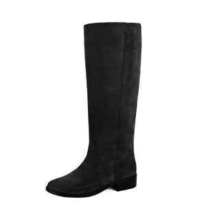 suede riding boots wide calf