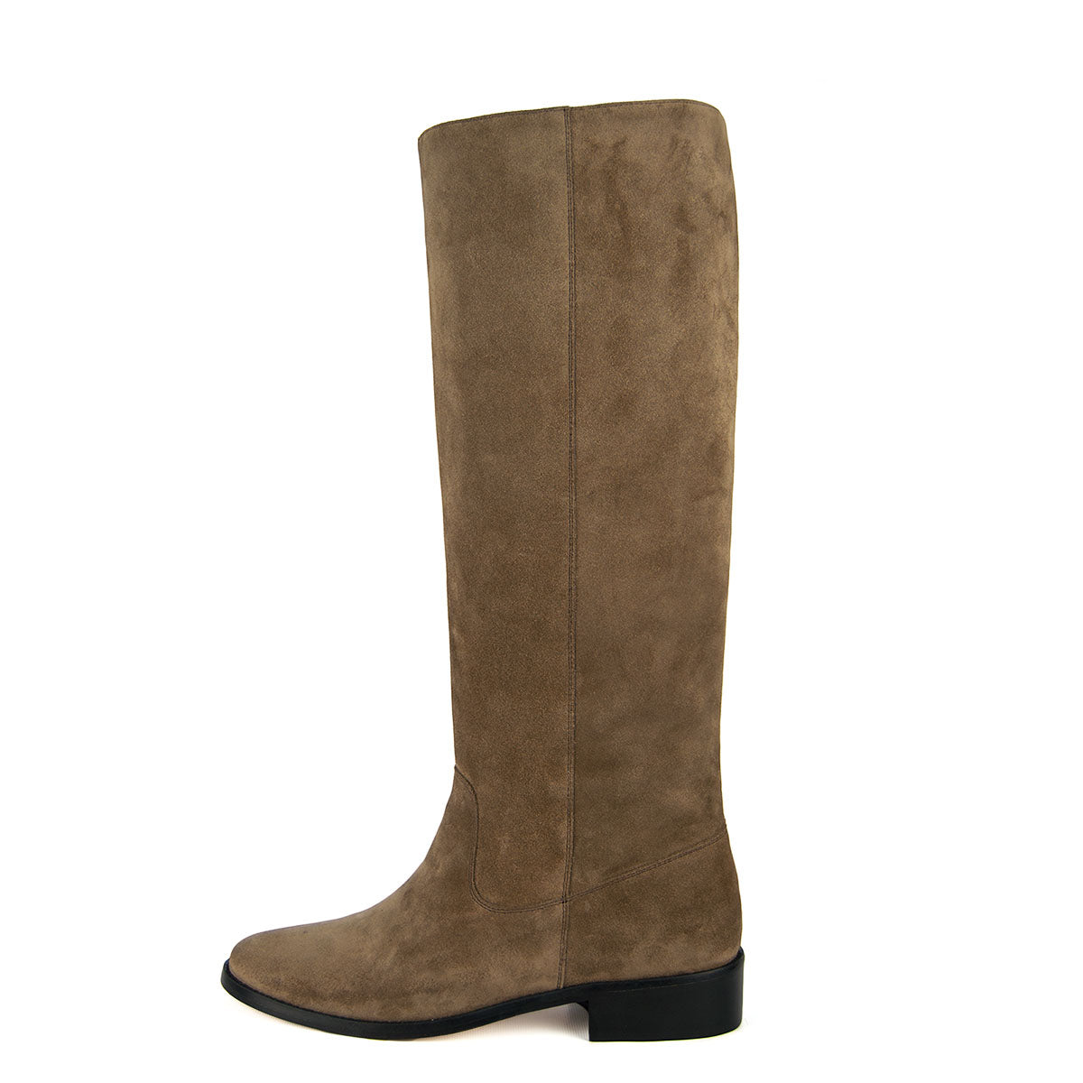 tan suede wide calf boots