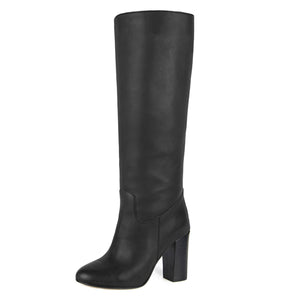 grey wide calf boot