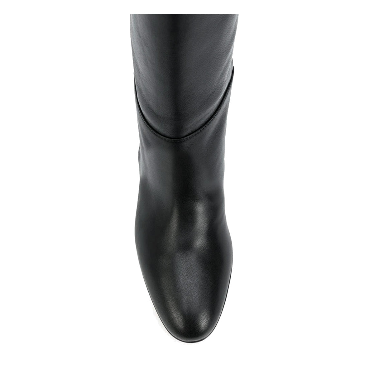 Calf fitting heel boots - Rea black calfskin - Fillies and Boots