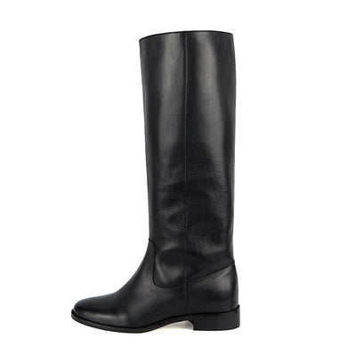 flat wide calf boots