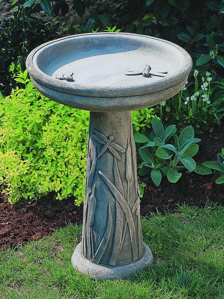 Download Dragonfly Bird Bath - Garden-Fountains.com