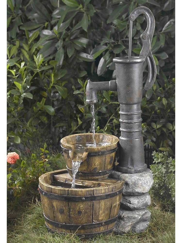 Bucket Pump Water Fountain Garden Fountains Com