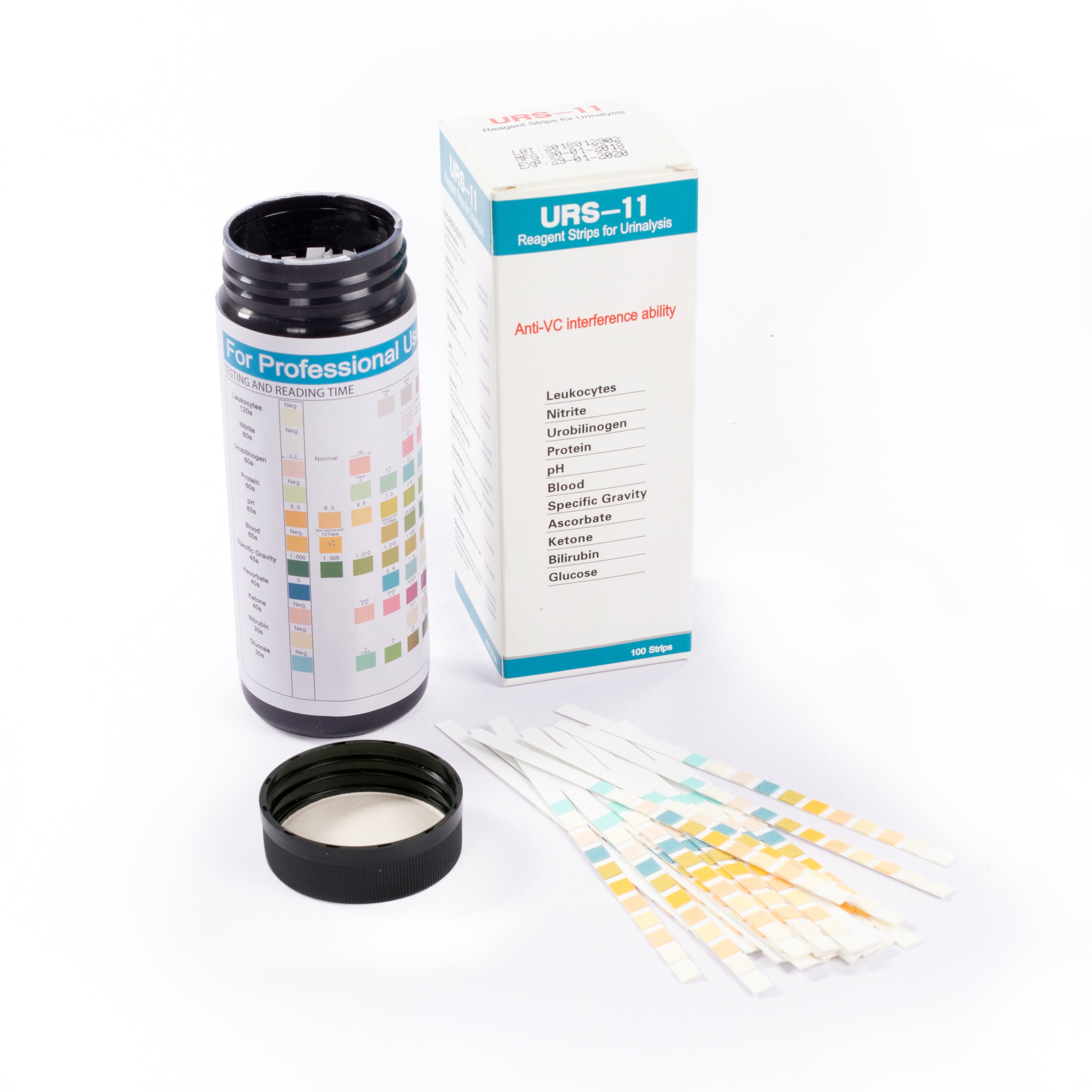 Urs 11 Full Panel Urinalysis 100 Strips Danda Health 3600