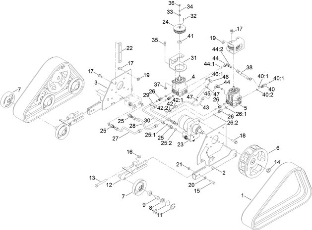 toro stx 26 bogie wheel