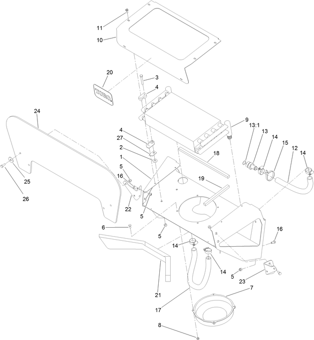 toro stx 38 stump grinder hydraulic oil cooler diagram