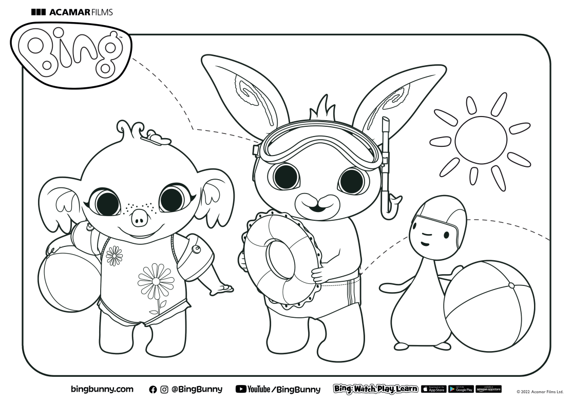 Bing Printable Coloring Pages