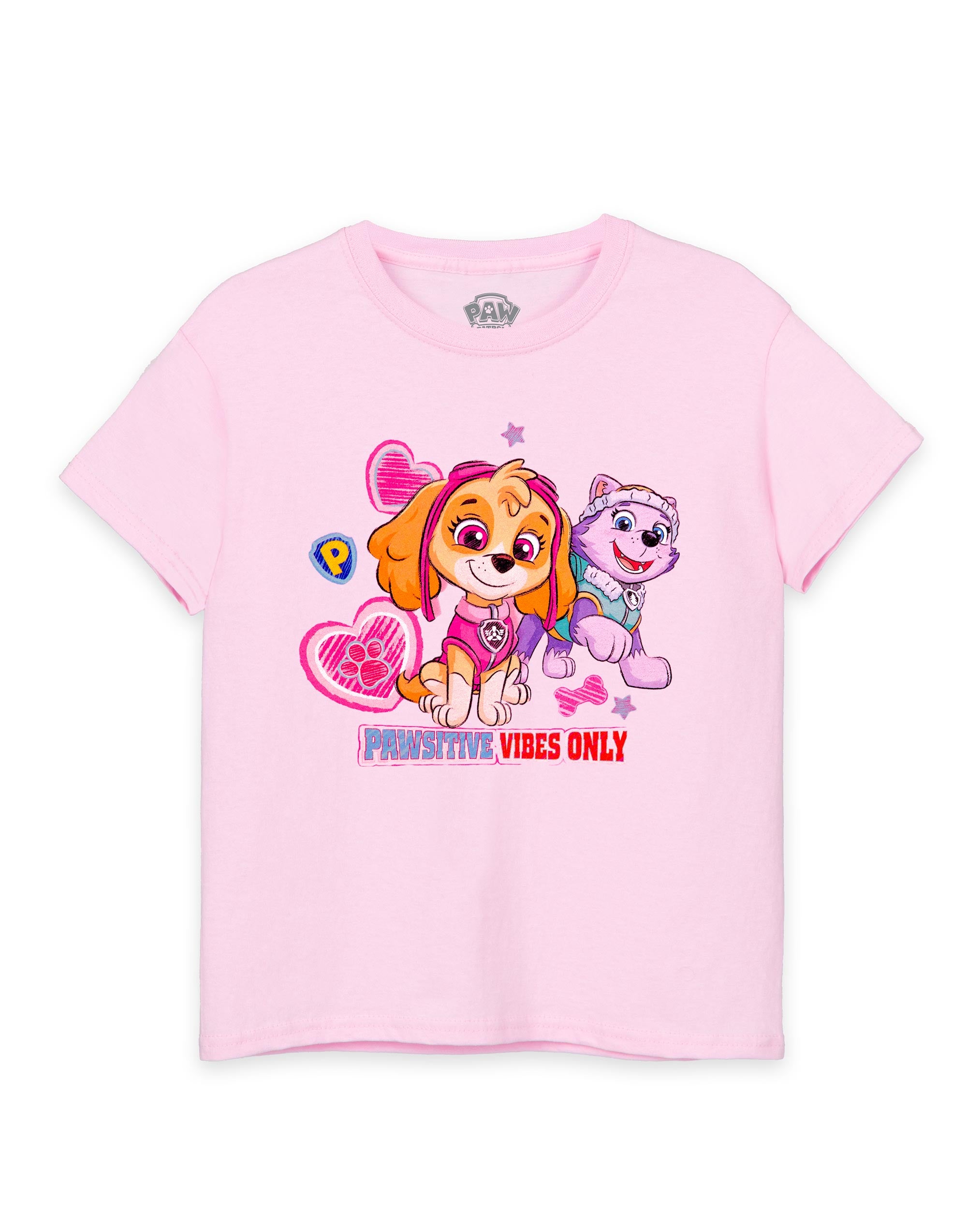 White Top, Vest & Pink Briefs Set For Girls PAW PATROL - Sarcia