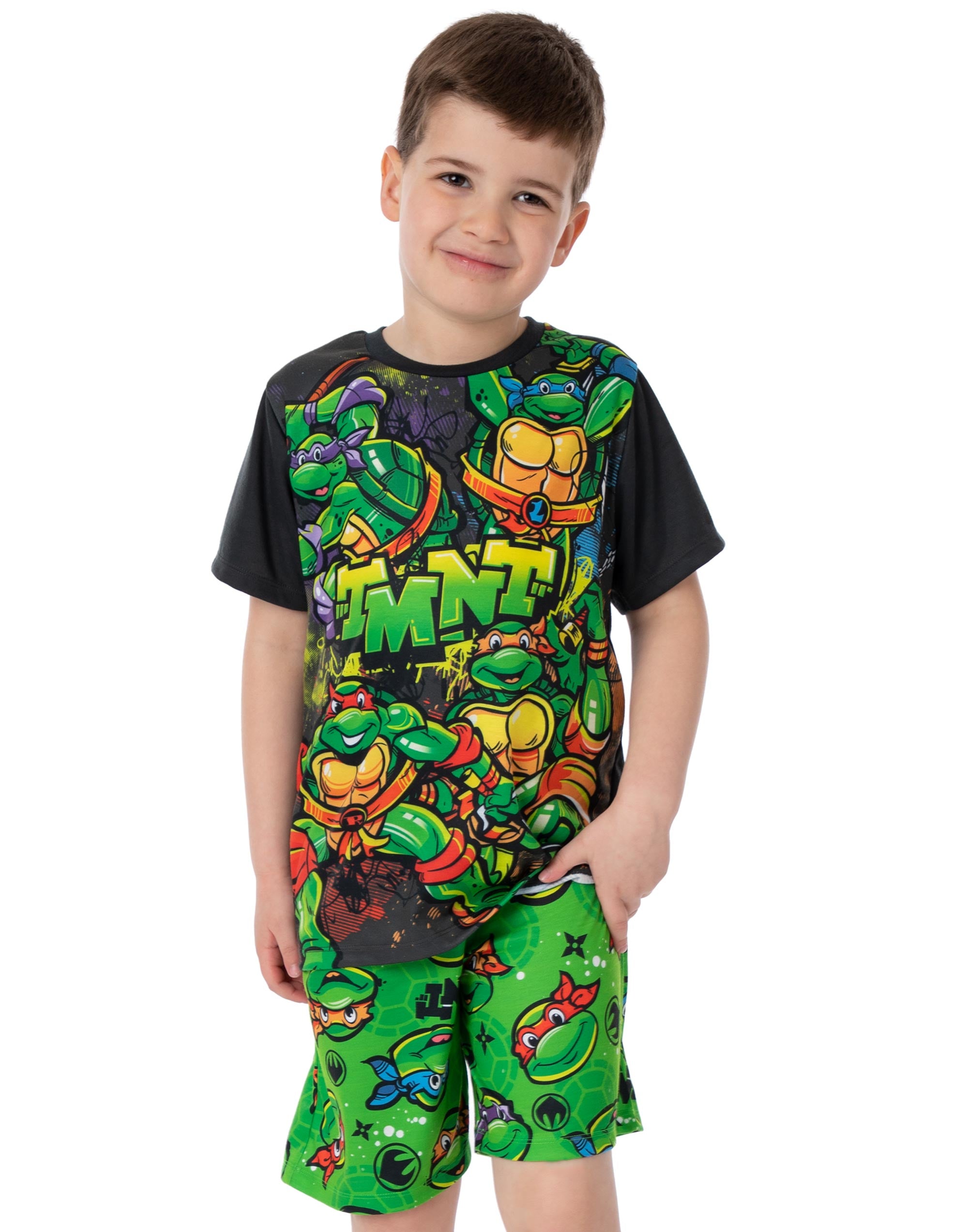 Teenage Mutant Ninja Turtles Heroes Toddler Pajama Shorts Set