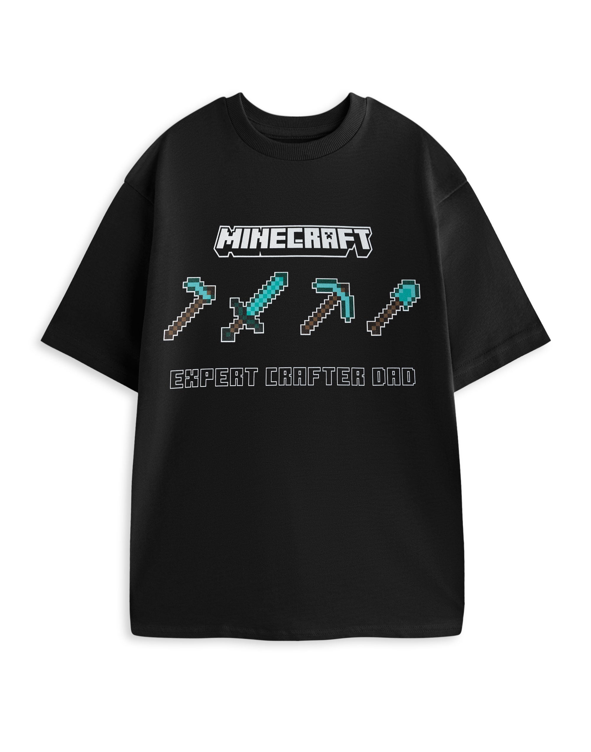 Minecraft Expert Crafter Dad Mens T-Shirt
