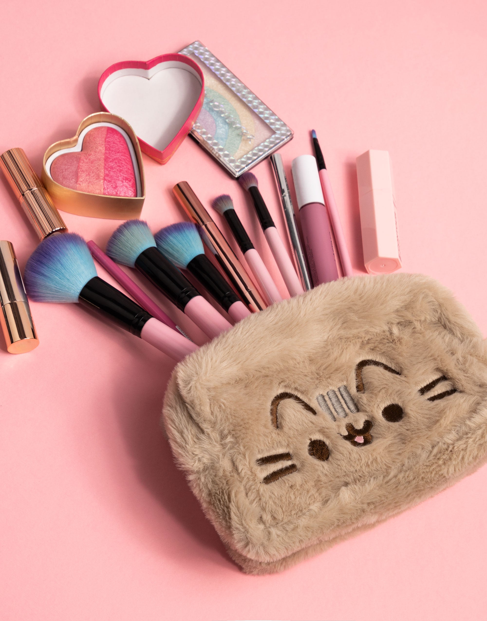 Puheen Women's Fluffy Makeup Bag