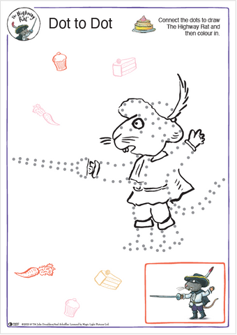 The Highway Rat Dot to Dot Activity Sheet