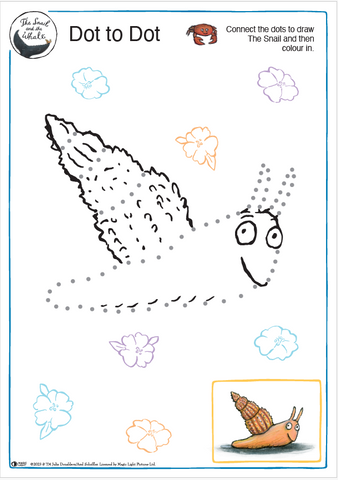 The Snail and the Whale Dot to Dot Activity Sheet