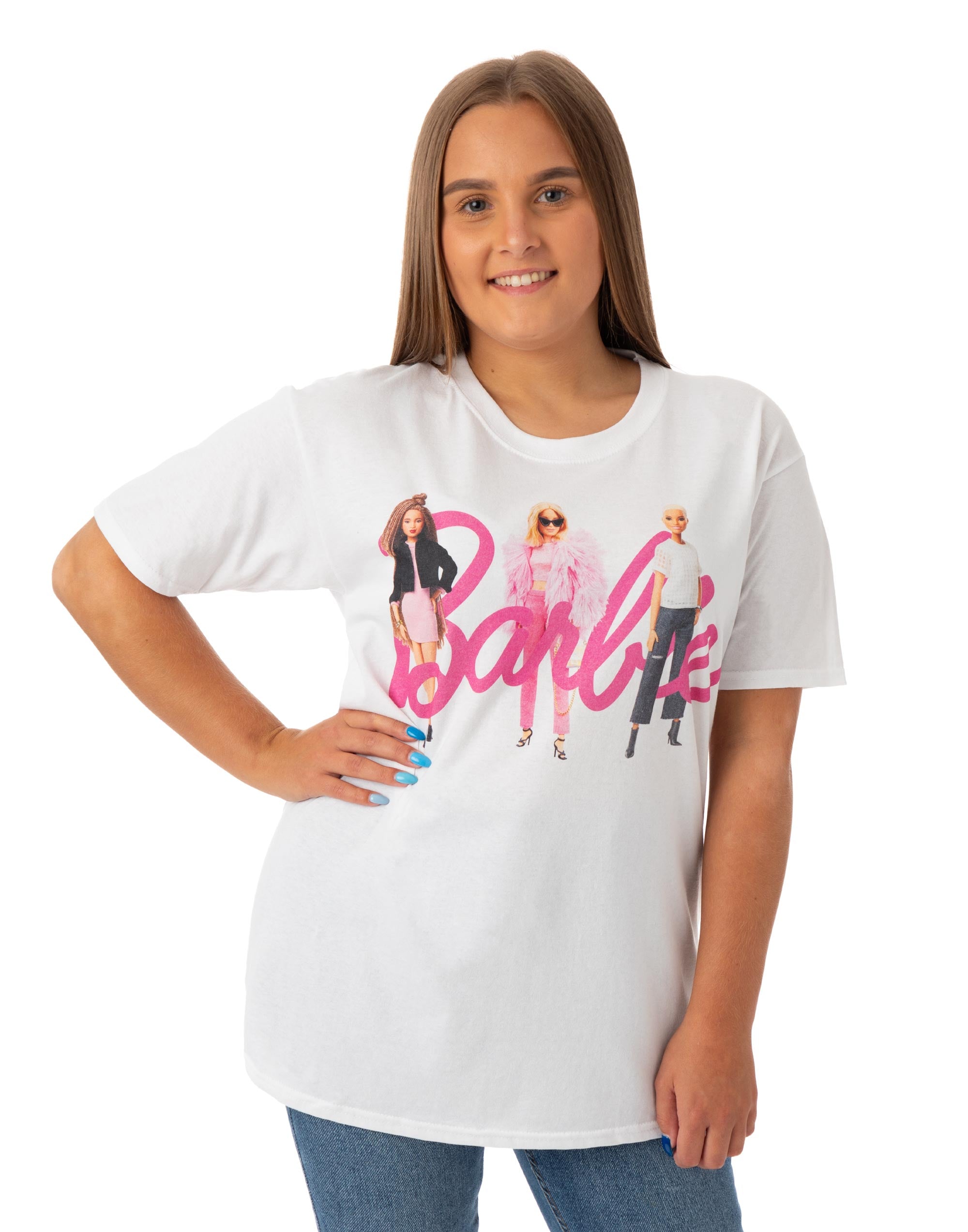 Barbie Dolls In Logo Women's T-Shirt