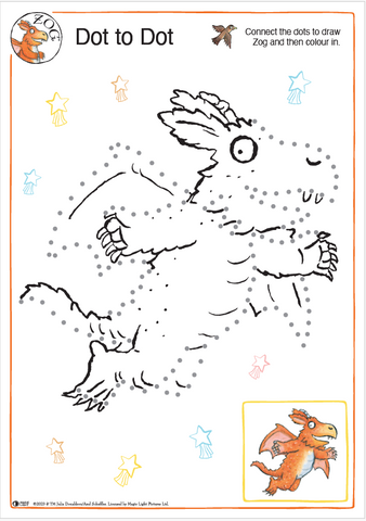 Zog Dot to Dot Activity Sheet