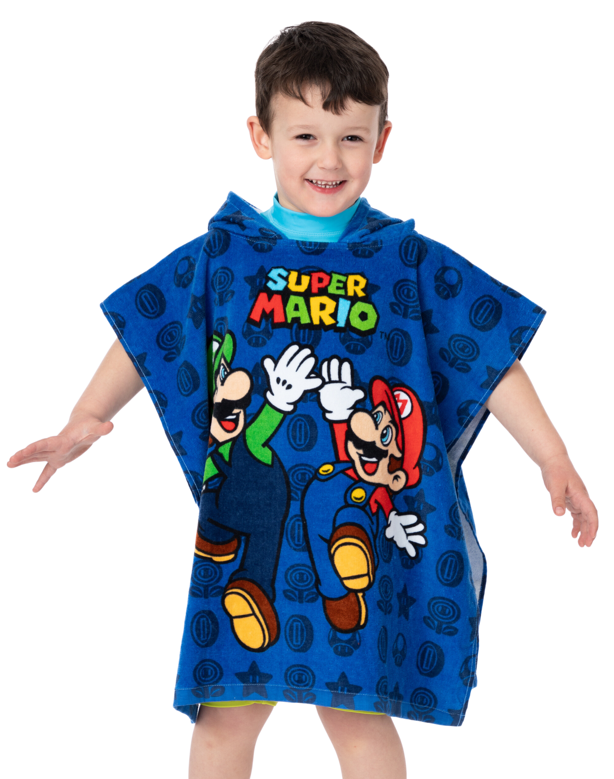 Super Mario Kids Towel Poncho