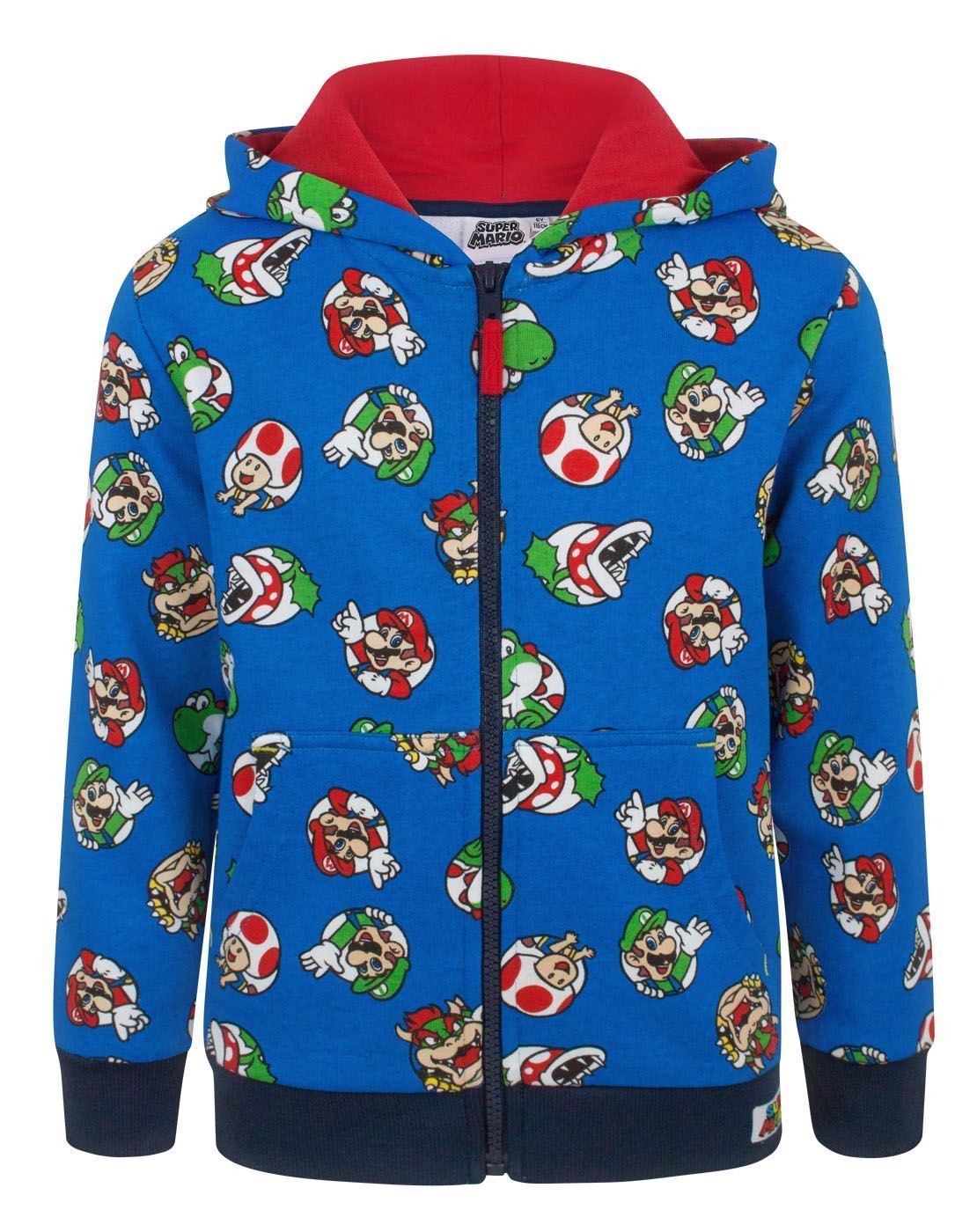 super mario hoodie boys