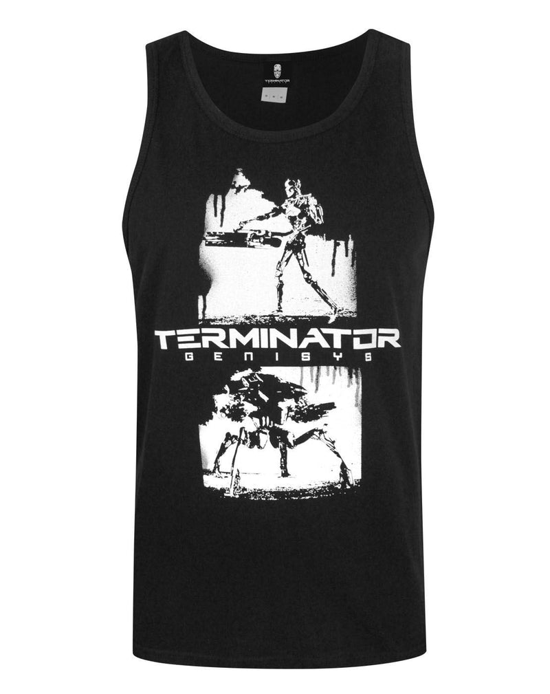 Terminator Genisys Graffiti Men's Vest – Vanilla Underground