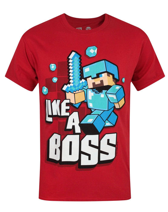 like a boss minecraft shirt