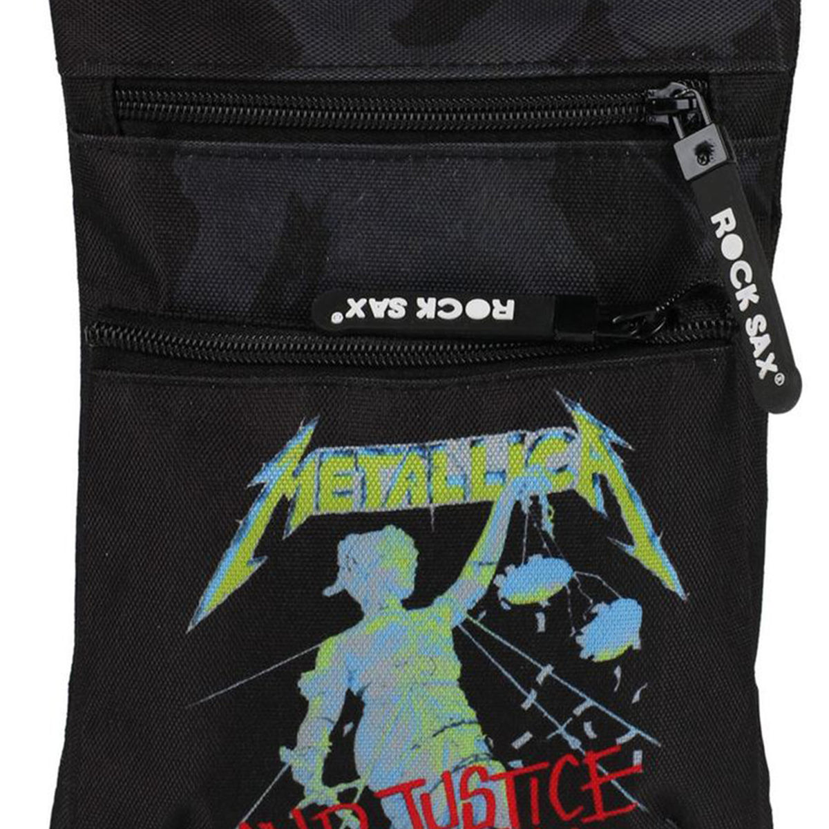 Rock Sax Metallica Justice For All Black Band Body Bag — Vanilla ...