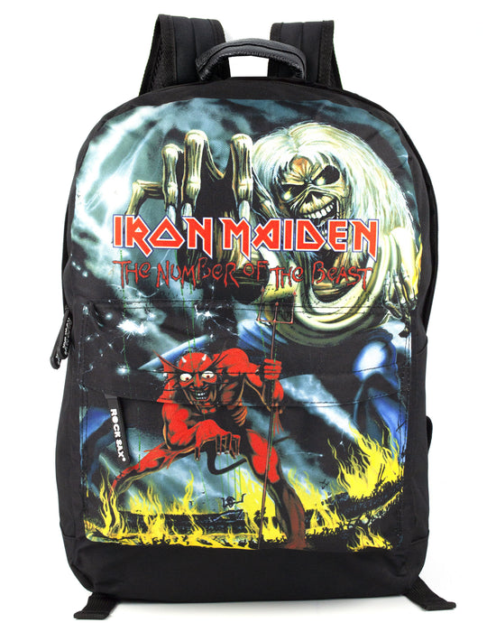 Rock Sax Iron Maiden Number Of The Beast Backpack — Vanilla Underground