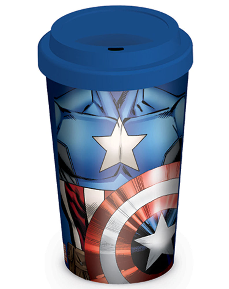 captain america travel mug