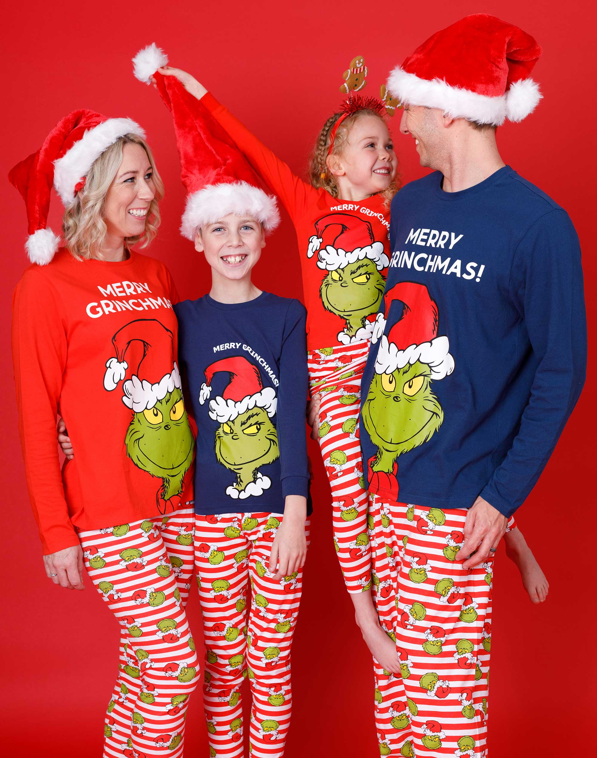 The Grinch Matching Family Christmas Pajamas Adults Kids Snug Fit