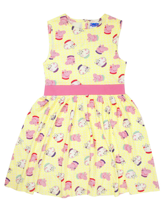 Peppa Pig Peppa & Suzy Girl's Pretty Pink and Yellow Party Dress ...