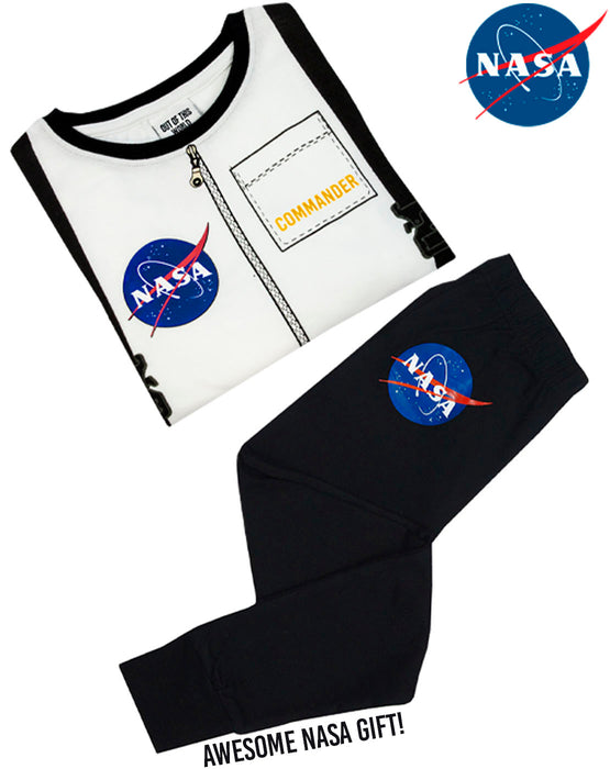 NASA Astronaut Kids Long Sleeve Uniform Costume Pyjama Set — Vanilla ...