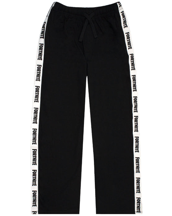 Fortnite Logo Leg Strip Boys Lounge Pants - Black — Vanilla Underground