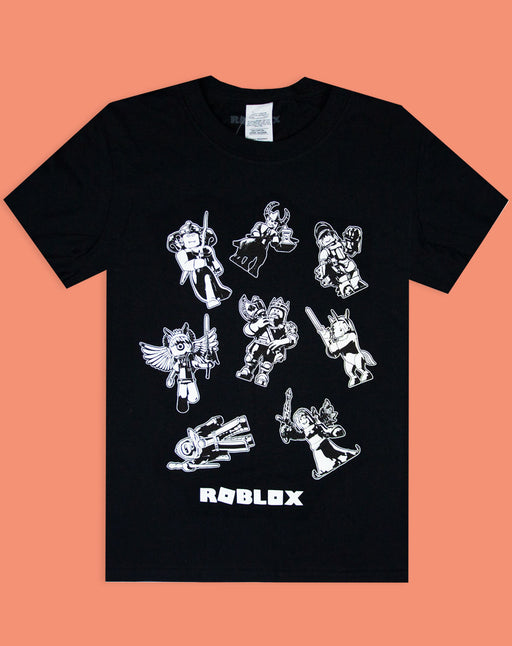 Roblox Characters In Space Kid S Black T Shirt Short Sleeve Gamer S Te Vanilla Underground - roblox t shirt deadpool