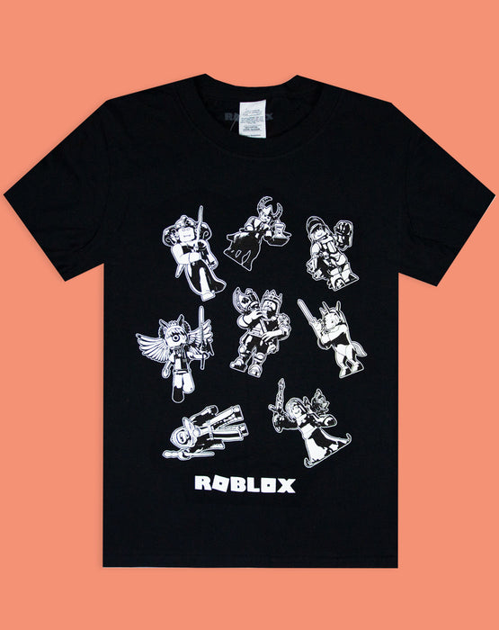 Roblox Characters In Space Kid S Black T Shirt Short Sleeve Gamer S Te Vanilla Underground - black crop top t shirt roblox