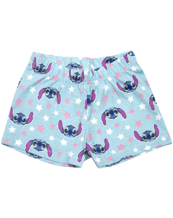 Disney Lilo And Stitch Girl's Blue Short Pyjama Set — Vanilla Underground