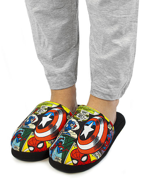 avengers slippers mens