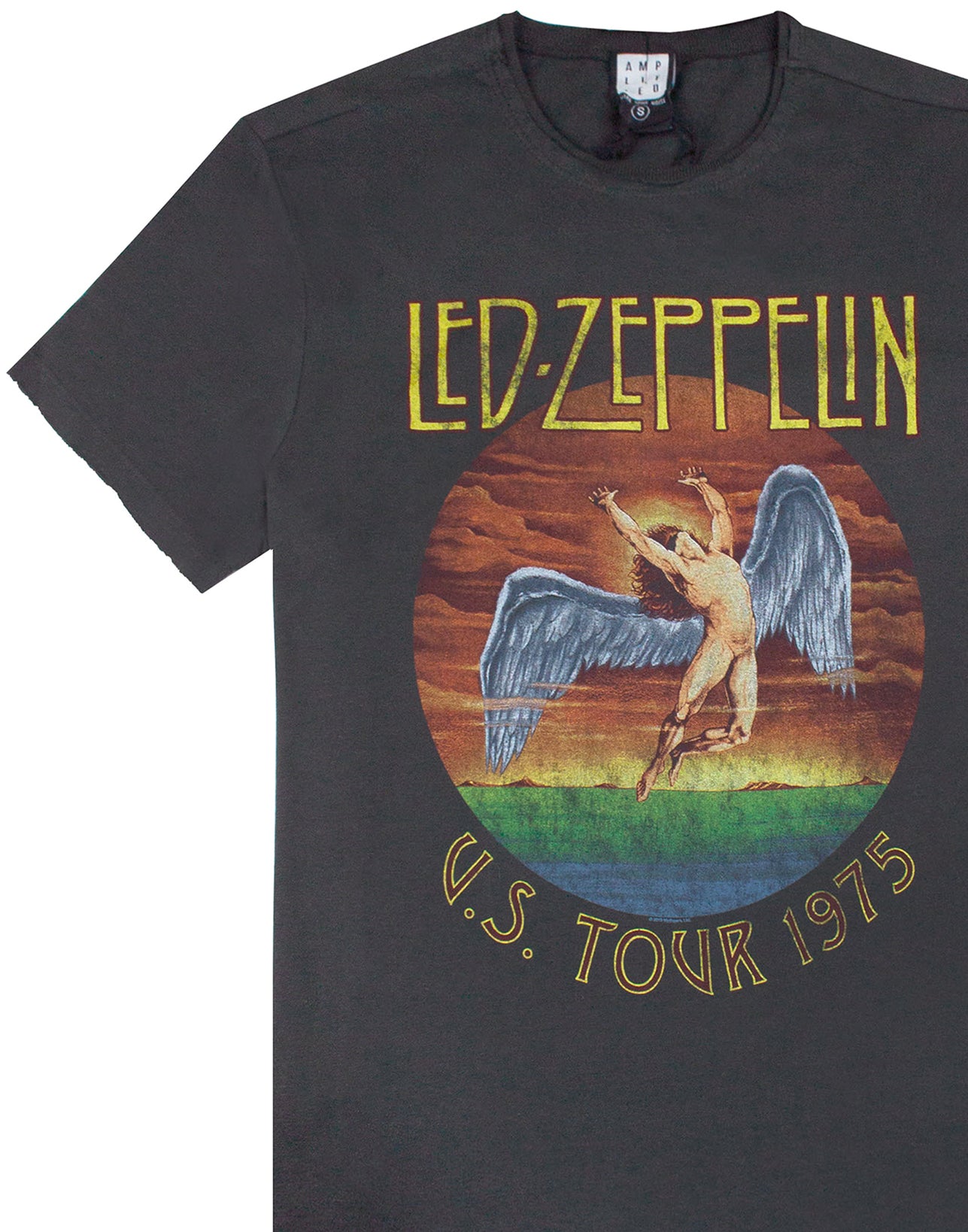 Amplified Led Zeppelin Tour 75 Mens T-Shirt — Vanilla Underground