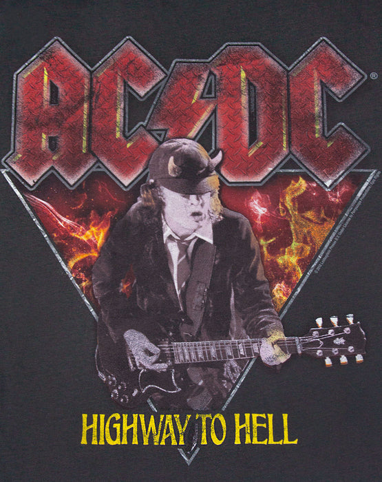 Amplified AD/DC Highway to Hell Angus Young Mens T-Shirt — Vanilla ...