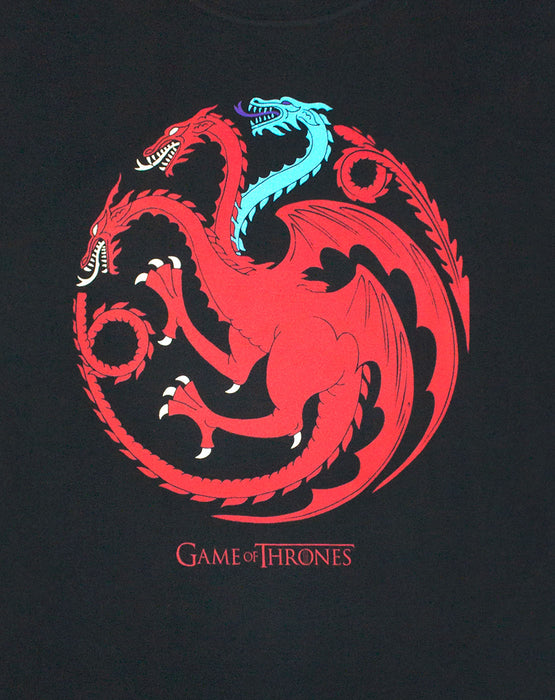 Game Of Thrones Ice And Fire Dragons Emblem Men's T-Shirt — Vanilla ...